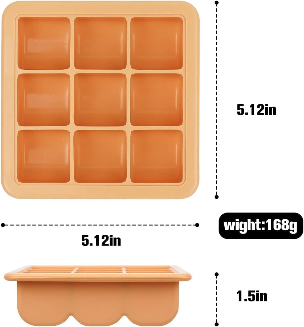 haakaa Baby Food and Breast Milk Freezer Tray with Lid 6 x 1.7 oz / 50ml DEMO
