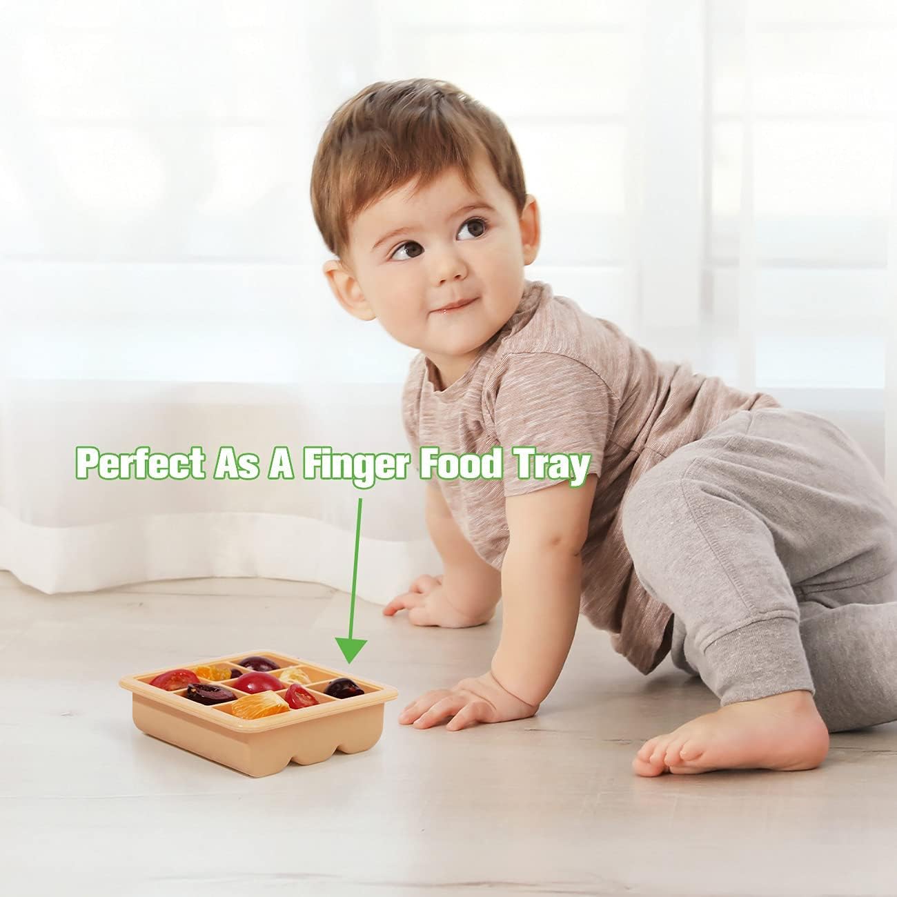 haakaa Baby Food and Breast Milk Freezer Tray with Lid 6 x 1.7 oz / 50ml DEMO