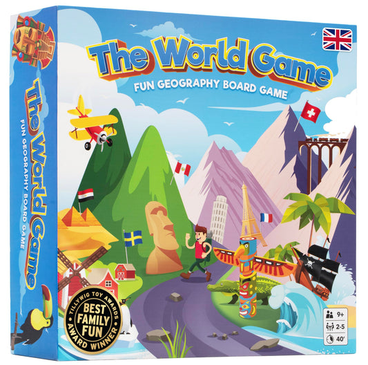 The World Game Multi-Colour Educational Board for Kids & Adults Size One NEW