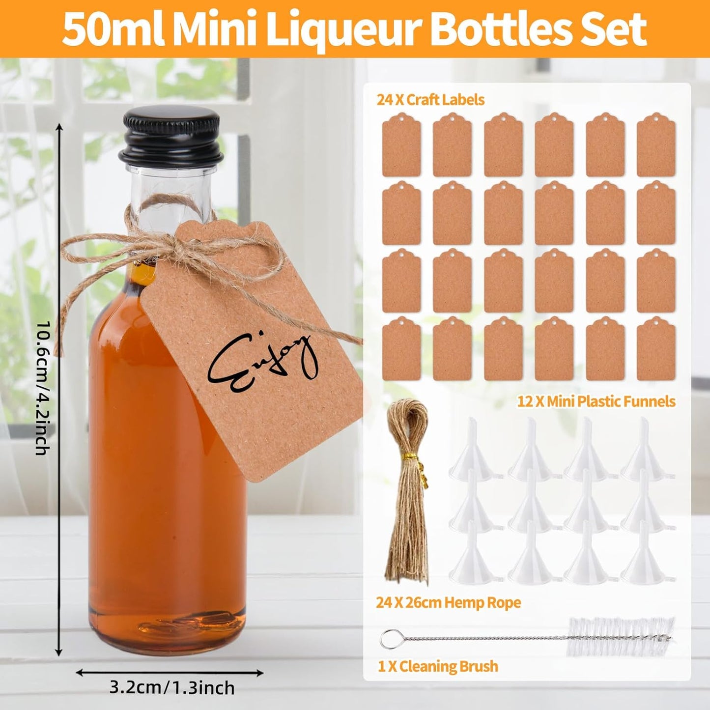 50ml Clear Plastic Food Storage Containers, Pack of 24 - Reusable BPA-Free NEW