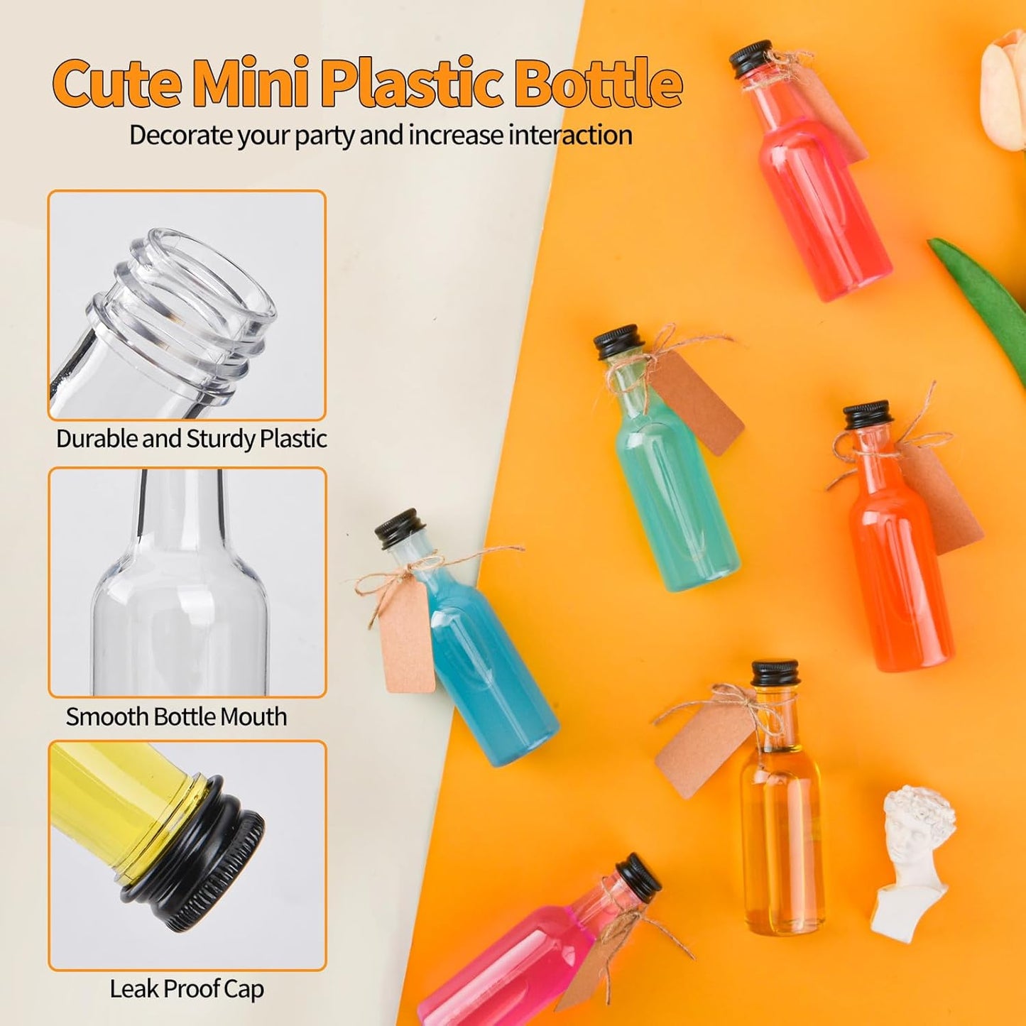 50ml Clear Plastic Food Storage Containers, Pack of 24 - Reusable BPA-Free NEW