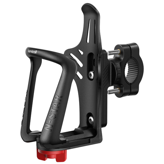 Lamicall Bike Water Bottle Holder for 1.9-2.8" Diameter Bottles Handlebar NEW