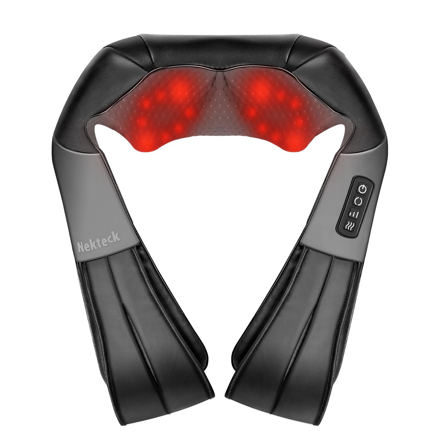 Nekteck Shiatsu Neck Massager with Heat for Deep Tissue Pain Relief DEMO