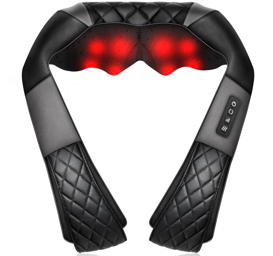 WOQQW Shiatsu Neck Shoulder Back Massager with Heat - Electric Massage DEMO