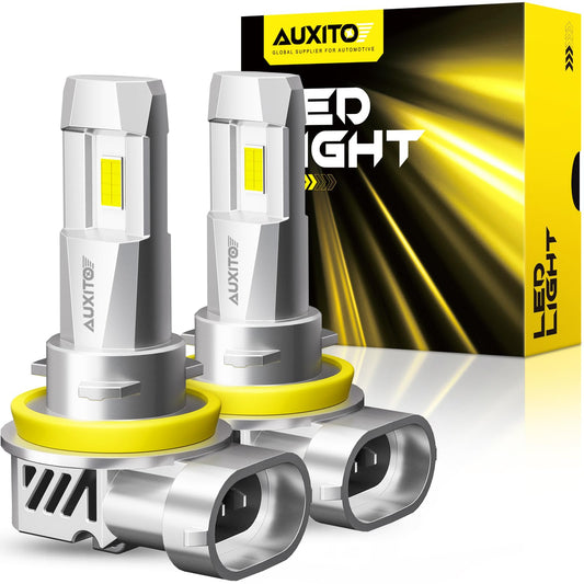 AUXITO H11 H8 H9 LED Headlight Bulbs 25000lm 6500K Cool White Conversion Kit NEW