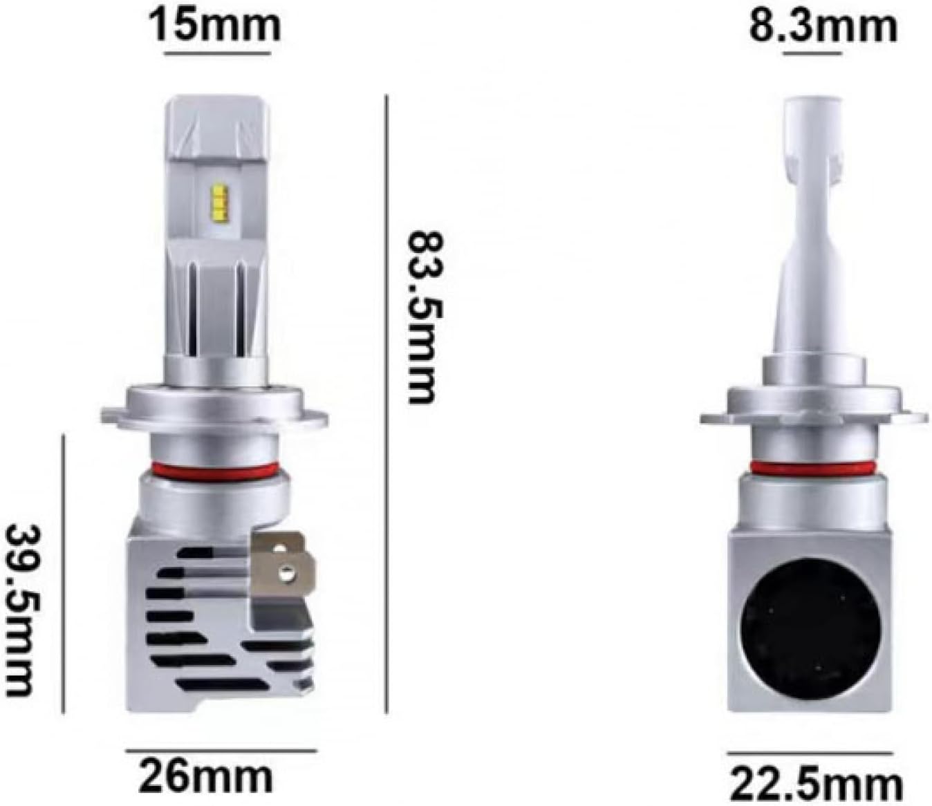 AUXITO H11/H8/H9 Headlights LED Headlight Bulbs - Car Lighting Upgrade Kit, NEW