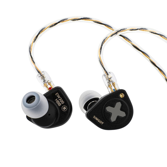 Linsoul Hybrid Driver Wired In-Ear Headphones for Immersive Audio in Black NEW