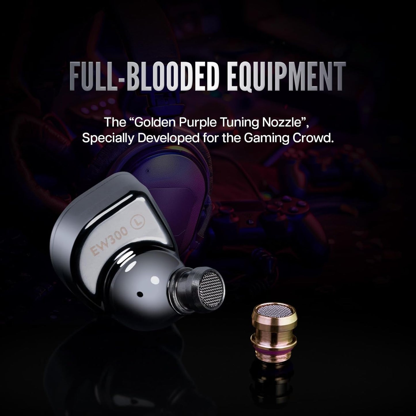 Linsoul Hybrid Driver Wired In-Ear Headphones for Immersive Audio in Black NEW