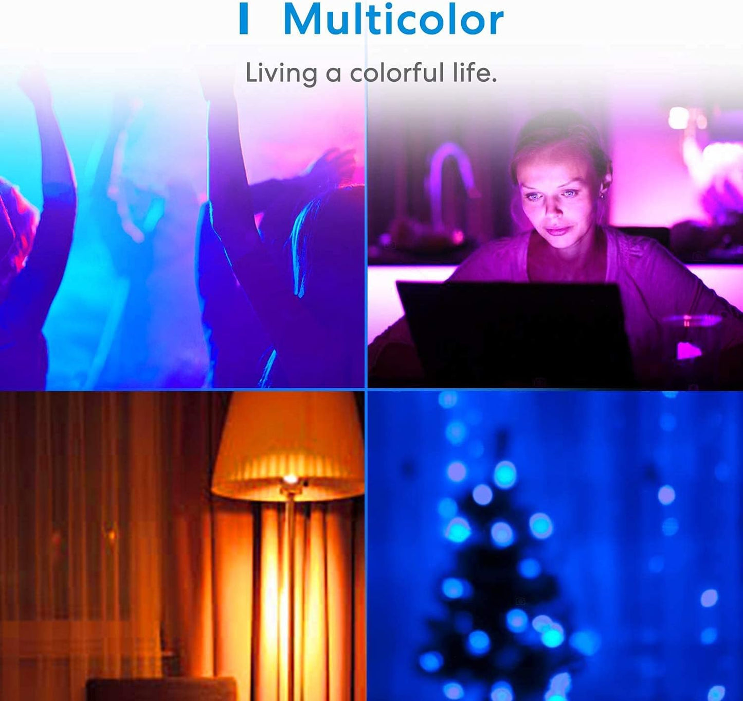 meross Smart LED Bulbs WiFi LED Light Bulb, Dimmable RGB Multi-Color App DEMO
