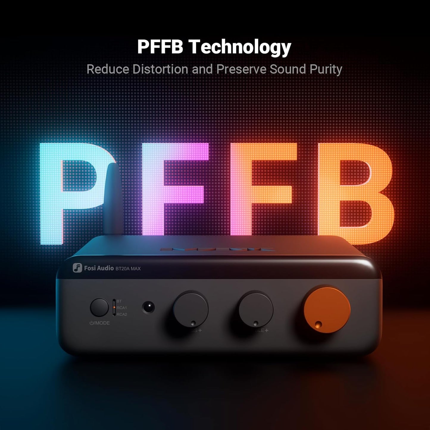 Fosi Audio Bluetooth 6.0 Stereo Amplifier HiFi Power Amp for Home System DEMO