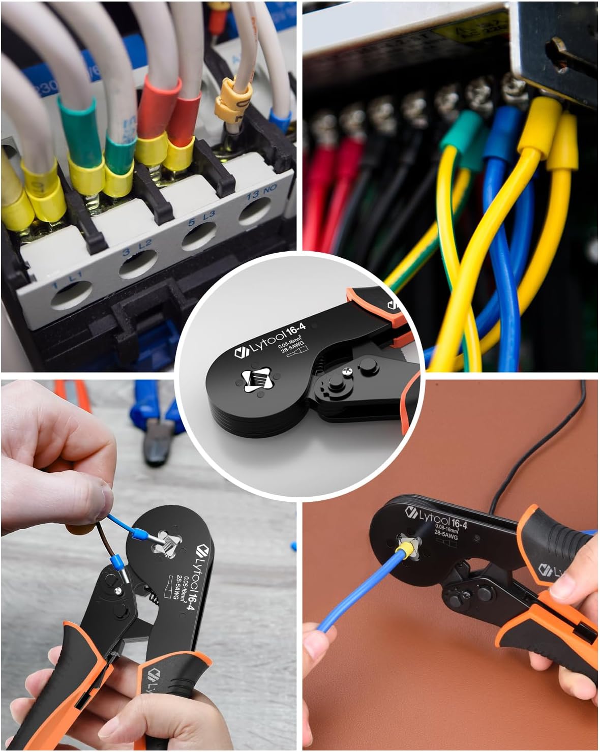 Lytool Ferrule Hand Tools Crimping Tool Kit 0.08-16mm² (28-5AWG) Wire NEW