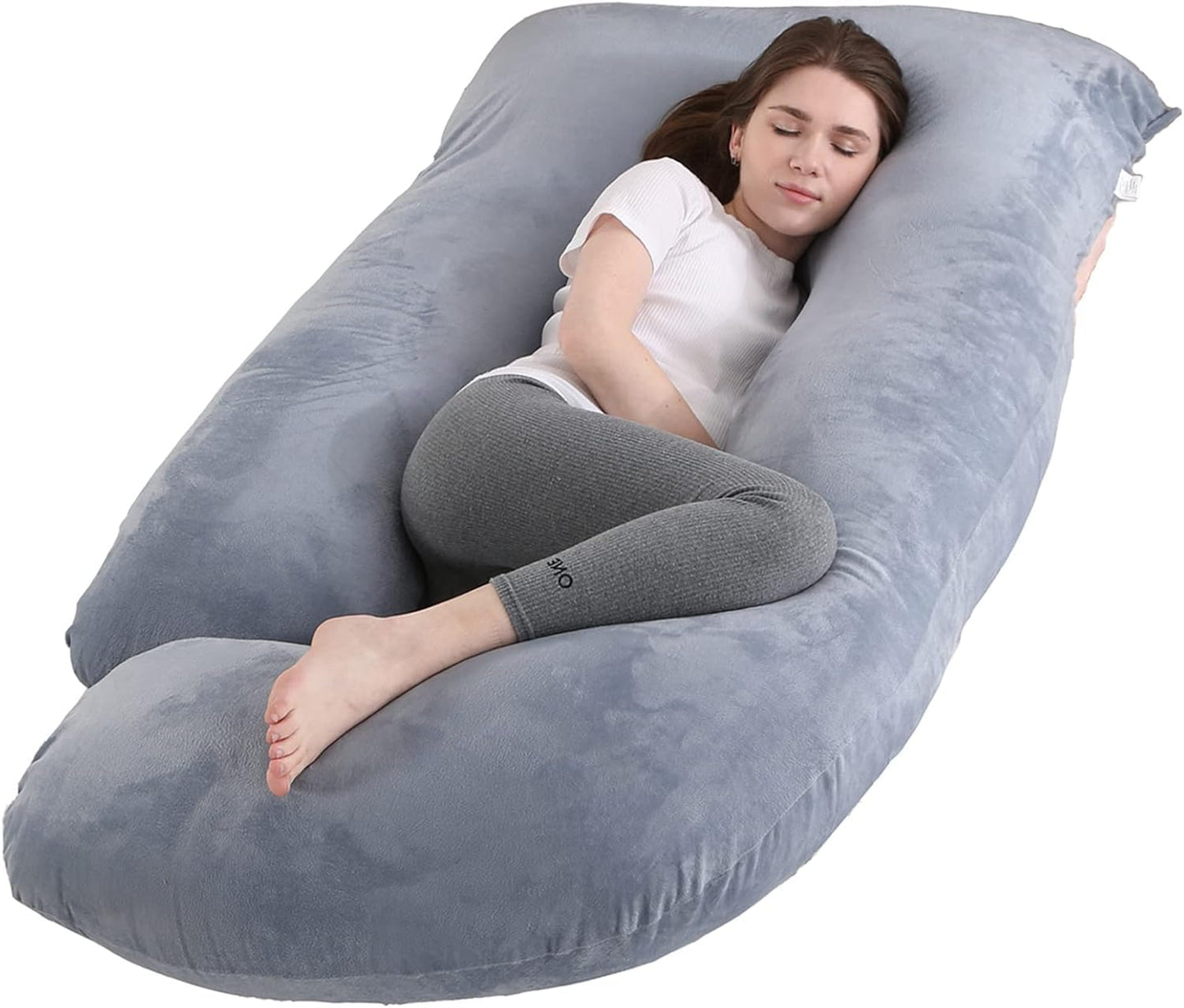Cozioz Full Body Pregnancy Maternity Support Sleeping Aid Pillow in Grey NEW