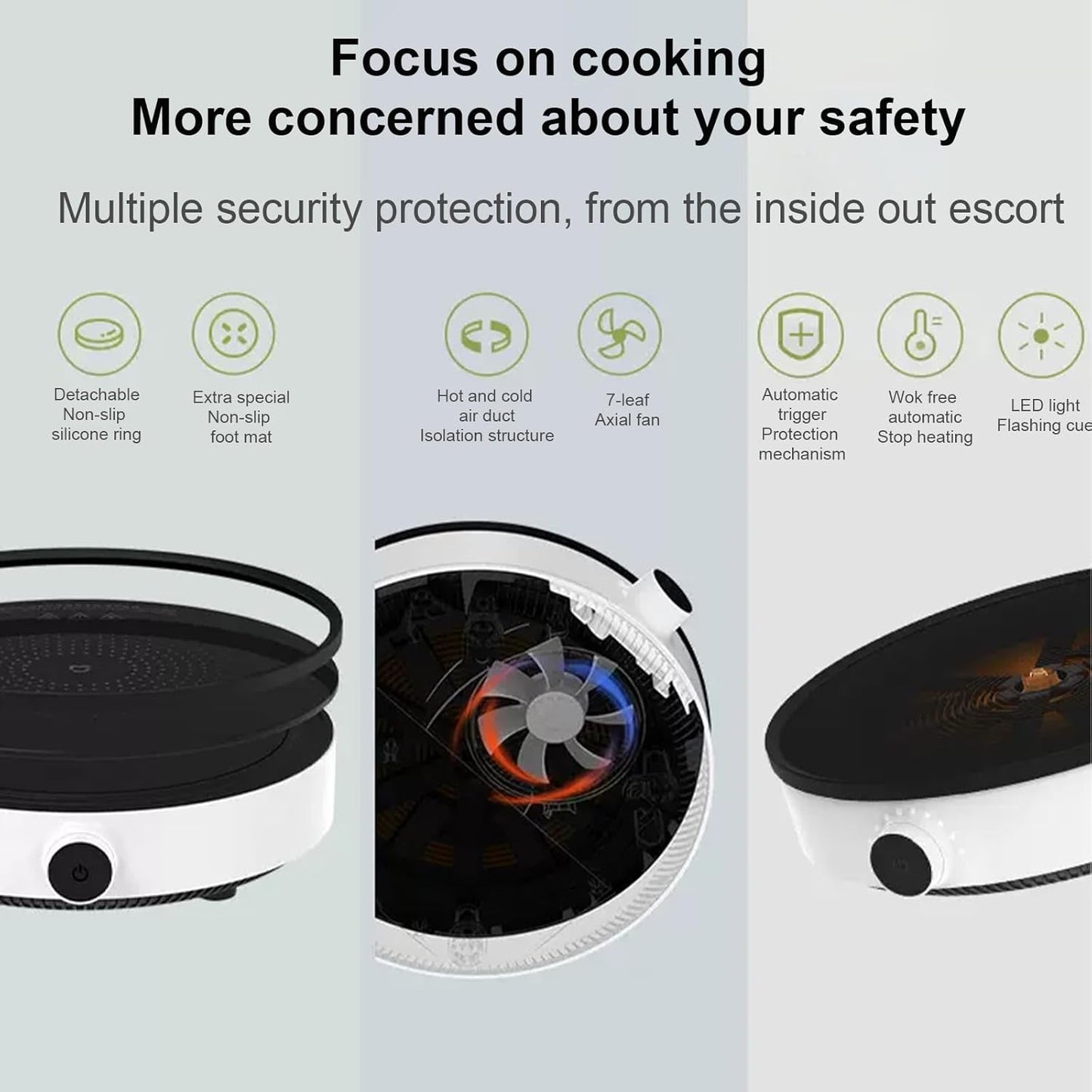 XIAO MI MIJIA Portable Induction Cooktop Electric Cooker 2100W Countertop NEW
