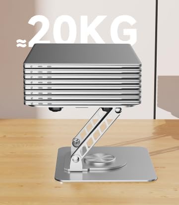 Adjustable 360° Rotating Laptop Cooling Stand Desk Mount in Silver - Stands DEMO