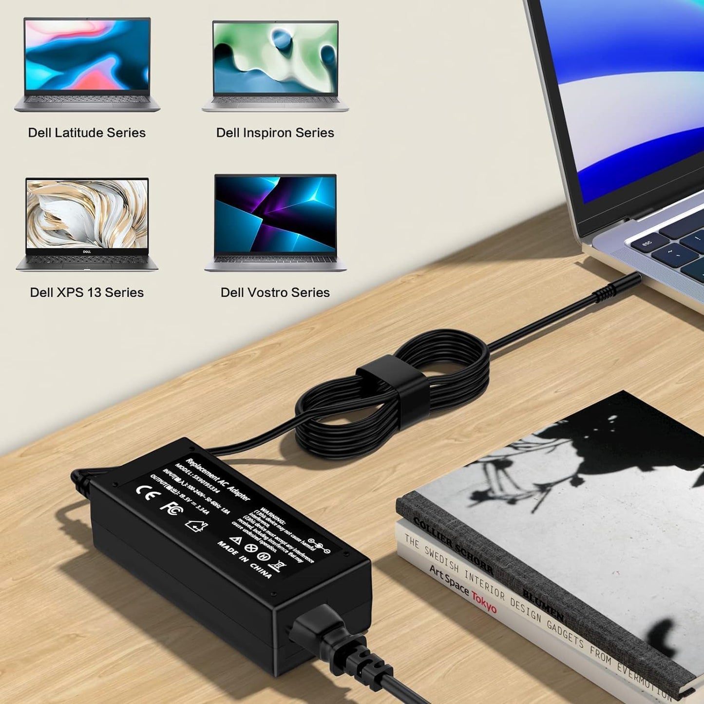 65W 45W Laptop Charger Power Adapter for Dell Inspiron 3000 Series DEMO