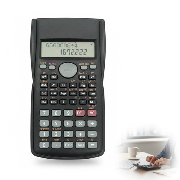 Advanced Scientific Non-Graphing Office Calculator in Black by DEMO