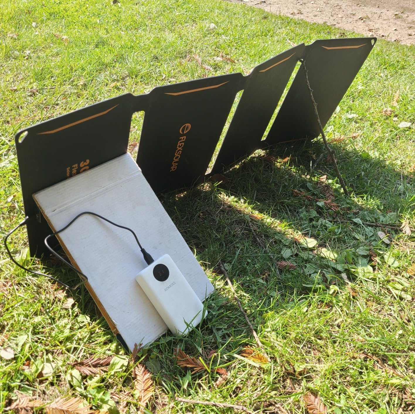 FlexSolar 30W Portable Solar Charger Foldable ETFE Panel USB-A/C QC3.0 DEMO