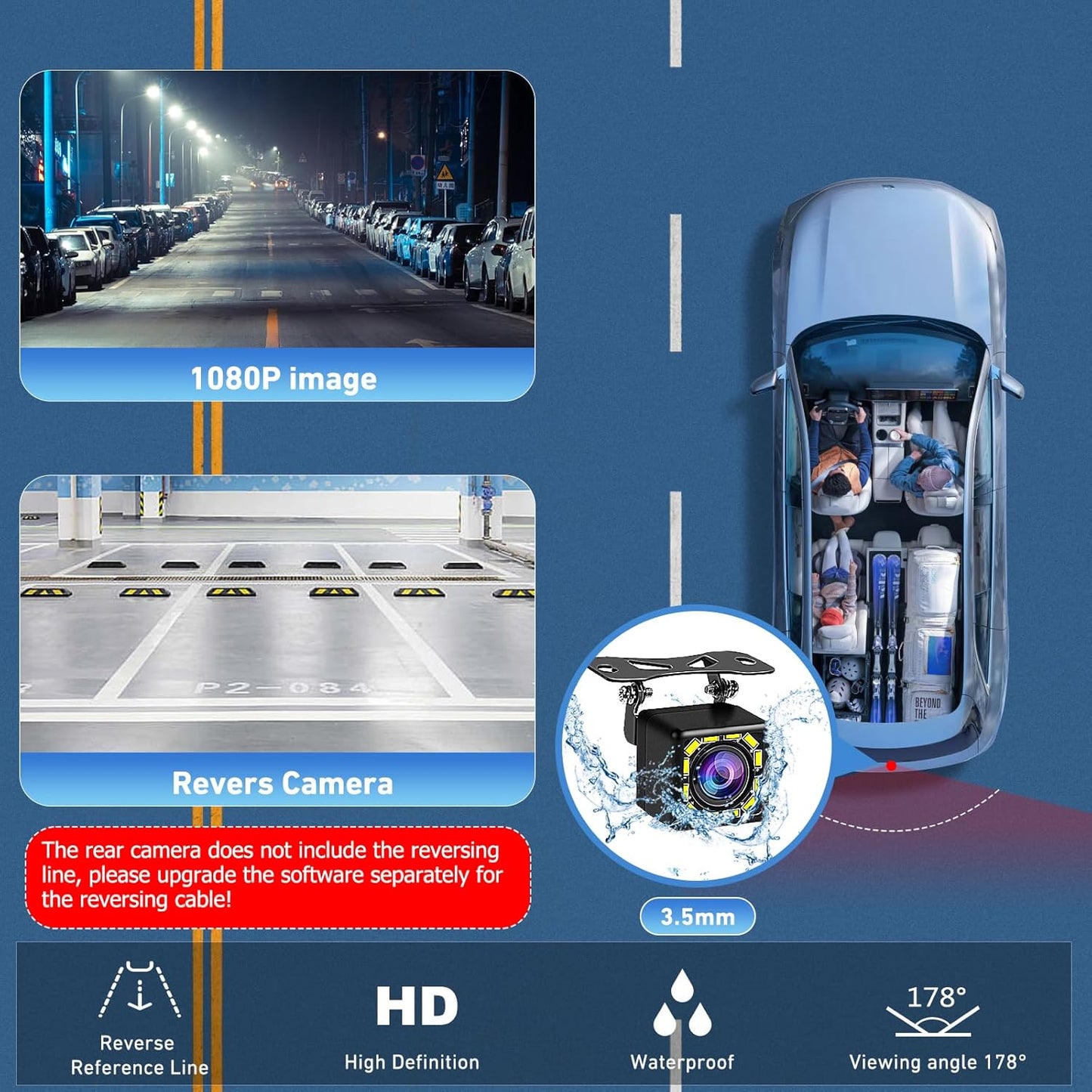 CARPURIDE 9.3" Car Components Wireless & Wired Apple CarPlay Screen for DEMO