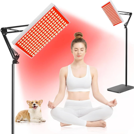 Silver Near Infrared & Red Light Therapy Lamp for Body Face Treatment DEMO