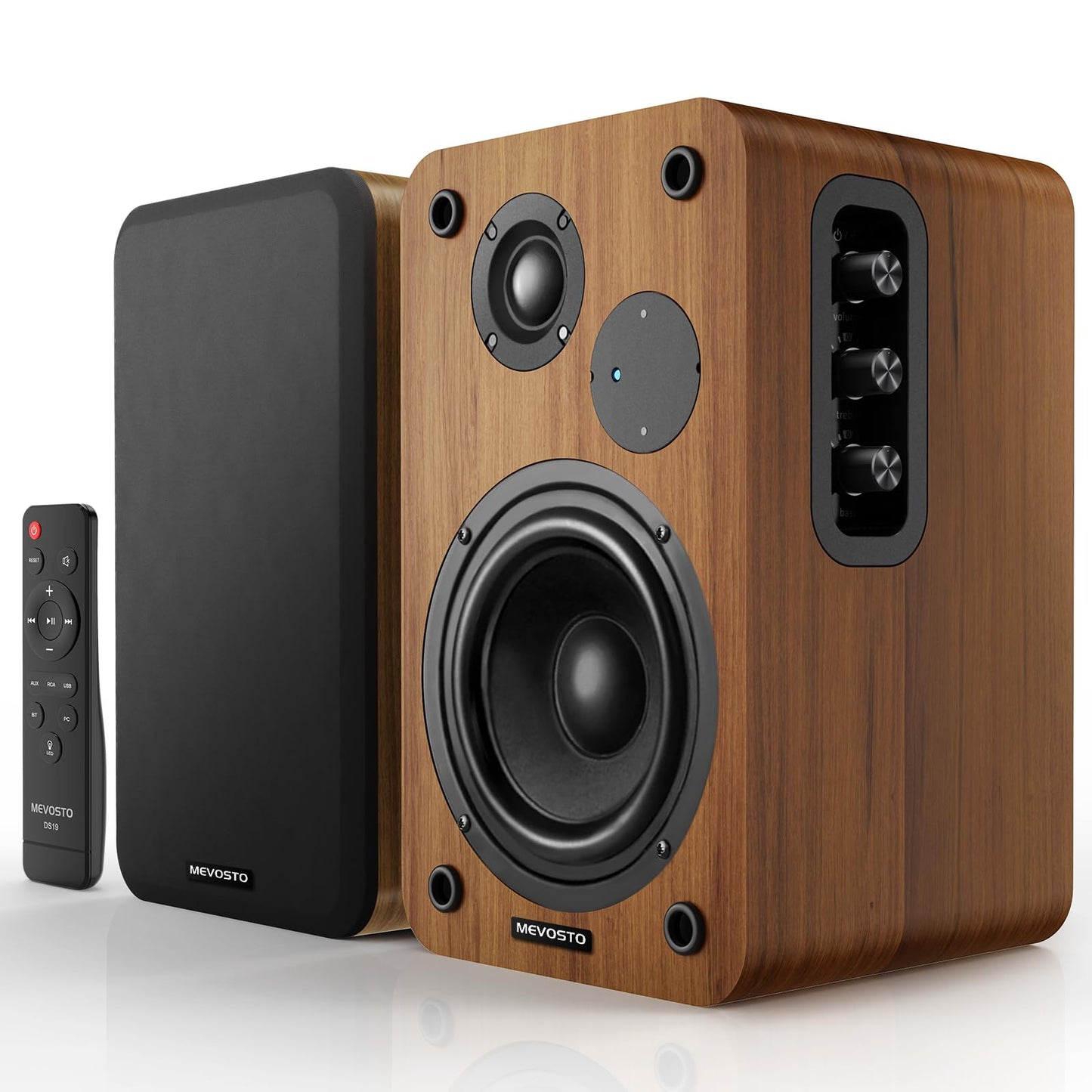 MEVOSTO Wireless Bookshelf Speakers 36W RMS Bluetooth 5.4 5-Inch Woofer DEMO