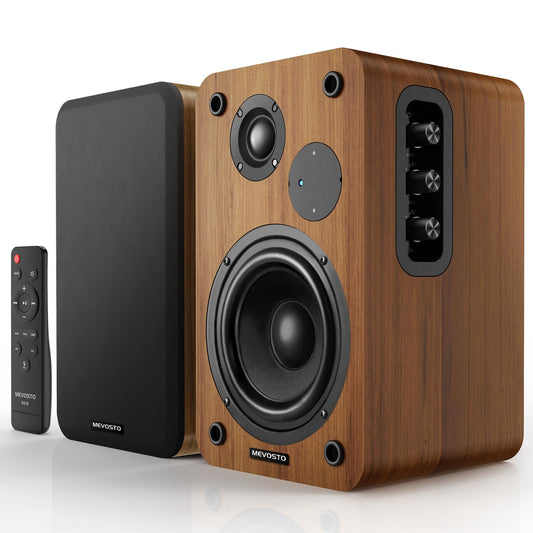 MEVOSTO Wireless Bookshelf Speakers 36W RMS Bluetooth 5.4 5-Inch Woofer DEMO