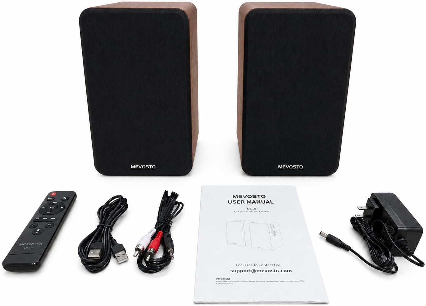 MEVOSTO Wireless Bookshelf Speakers 36W RMS Bluetooth 5.4 5-Inch Woofer DEMO