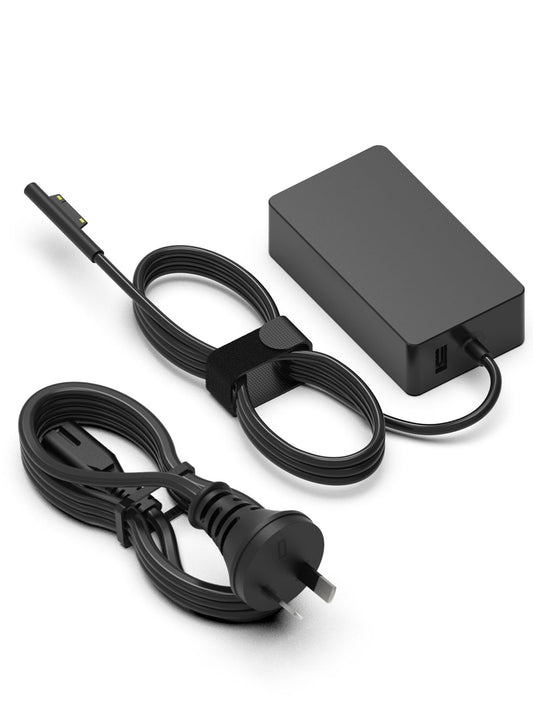 65W Laptop Charger for Microsoft Surface Pro 3, 4, 5, 6, 7 in White DEMO
