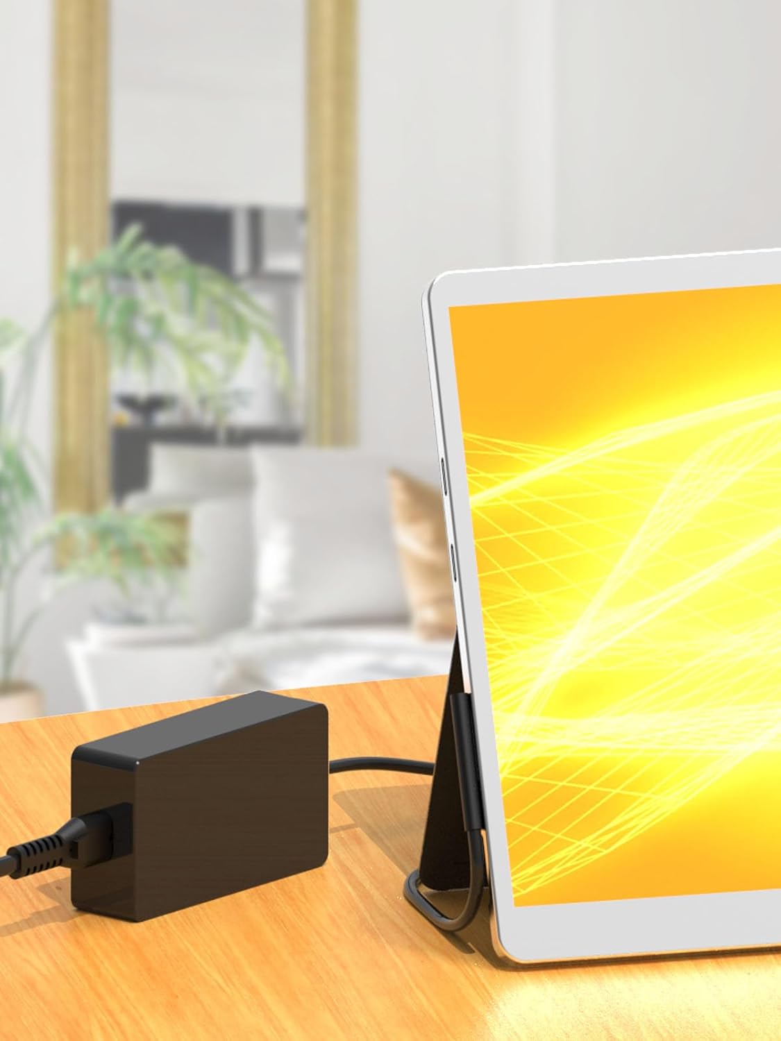 65W Laptop Charger for Microsoft Surface Pro 3, 4, 5, 6, 7 in White DEMO