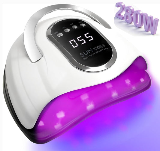 Powerful 280W UV LED Nail Lamp Light Dryer for Gel Polish Curing with 66 DEMO