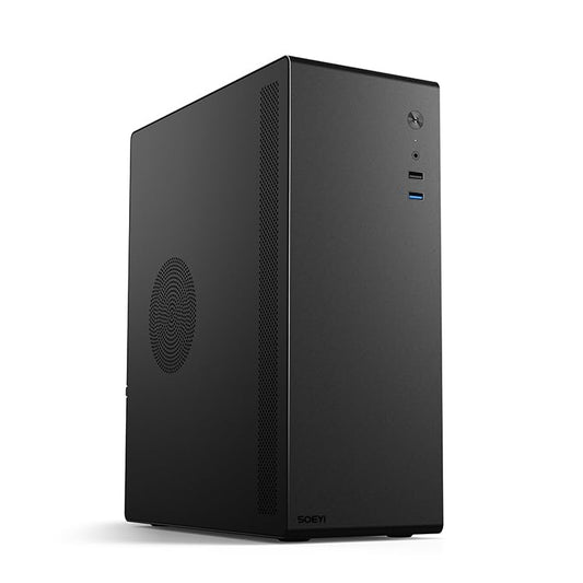 SOEYi Multifunctional PC Case Compact Micro ATX/ITX Computer Tower Black DEMO