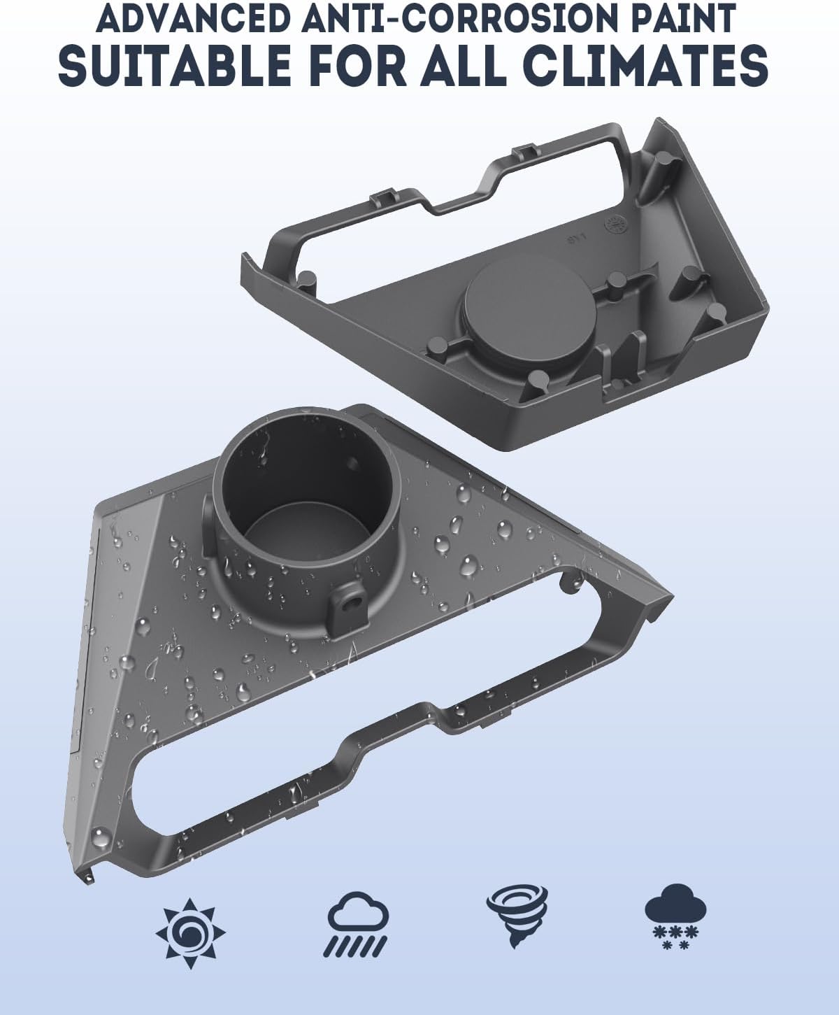 Daqa Grey Starlink Satellite Dish Pole Mount Adapter Kit - Accessories for NEW