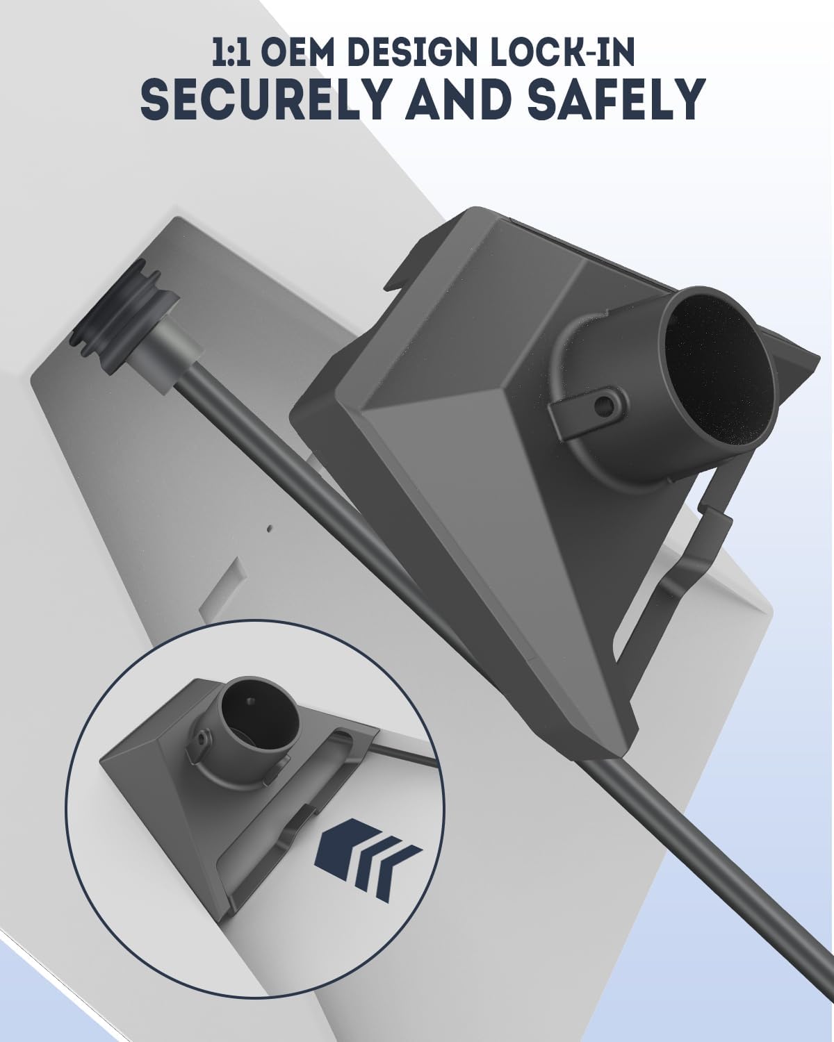 Daqa Grey Starlink Satellite Dish Pole Mount Adapter Kit - Accessories for NEW