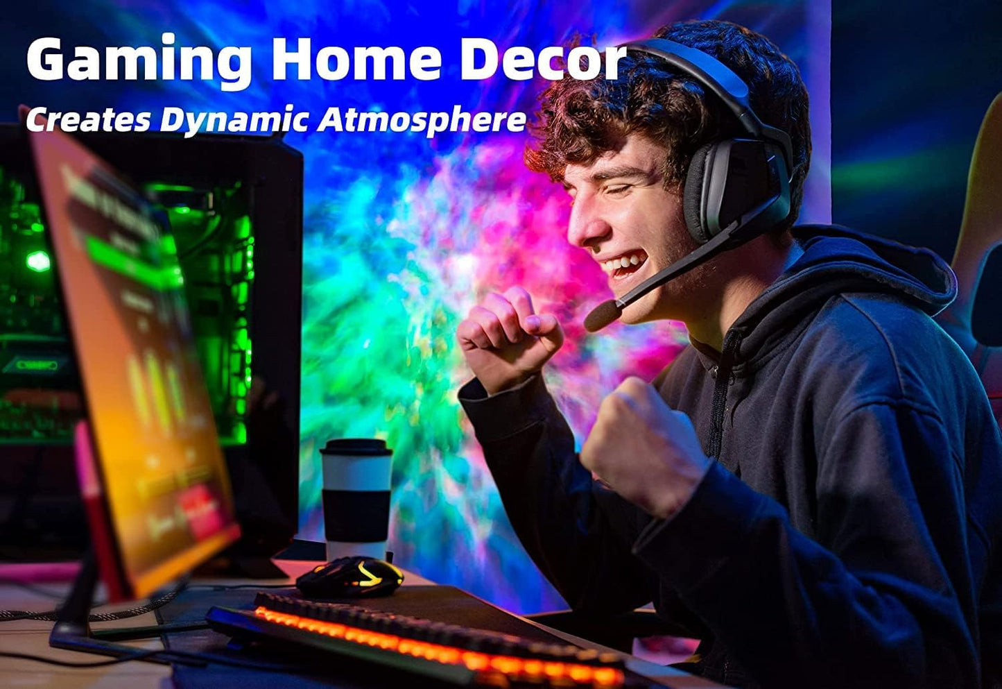 White Nebula Galaxy Smart App & Voice Control Night Light for Home DEMO