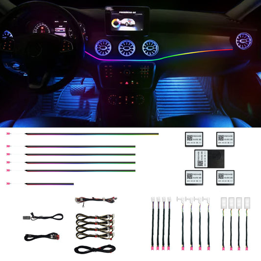 HMYC Multicolor LED Acrylic Fiber Optic Neon Light Kit for Home Decor DEMO