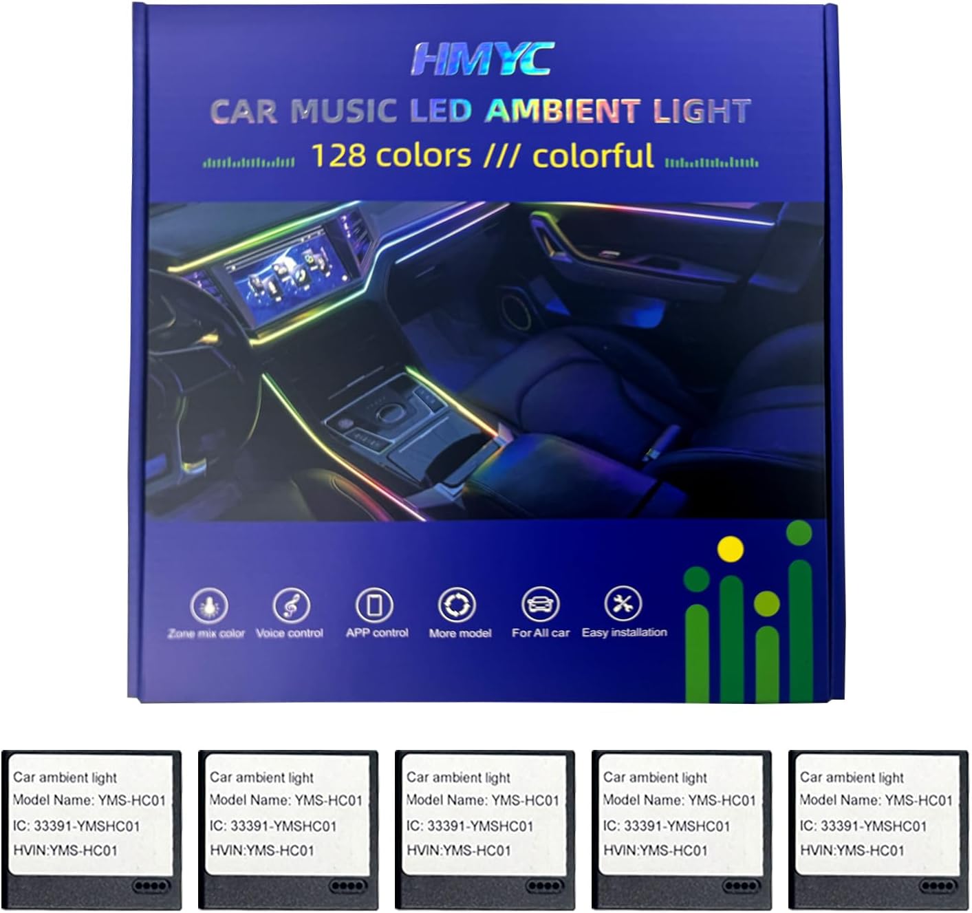 HMYC Multicolor LED Acrylic Fiber Optic Neon Light Kit for Home Decor DEMO