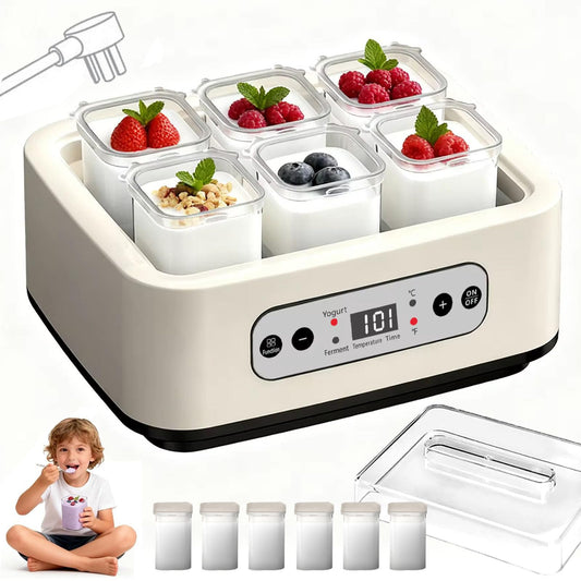 Automatic Yogurt Maker with Adjustable Temperature and Time Control White DEMO
