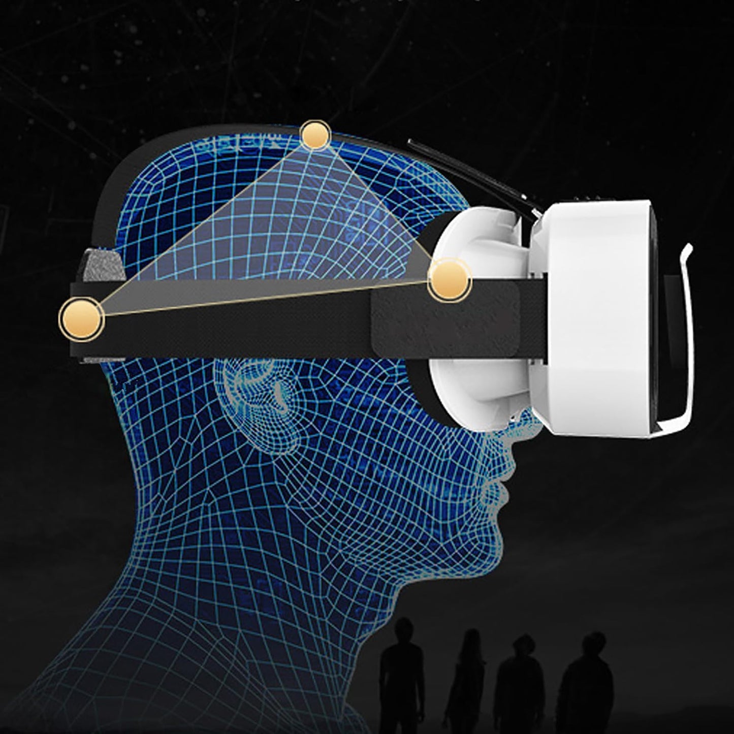 Virtual Reality 3D Glasses for Smartphones - White, VR Headset iPhone DEMO