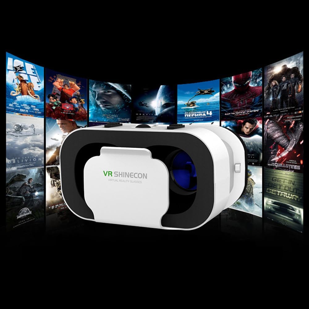 Virtual Reality 3D Glasses for Smartphones - White, VR Headset iPhone DEMO