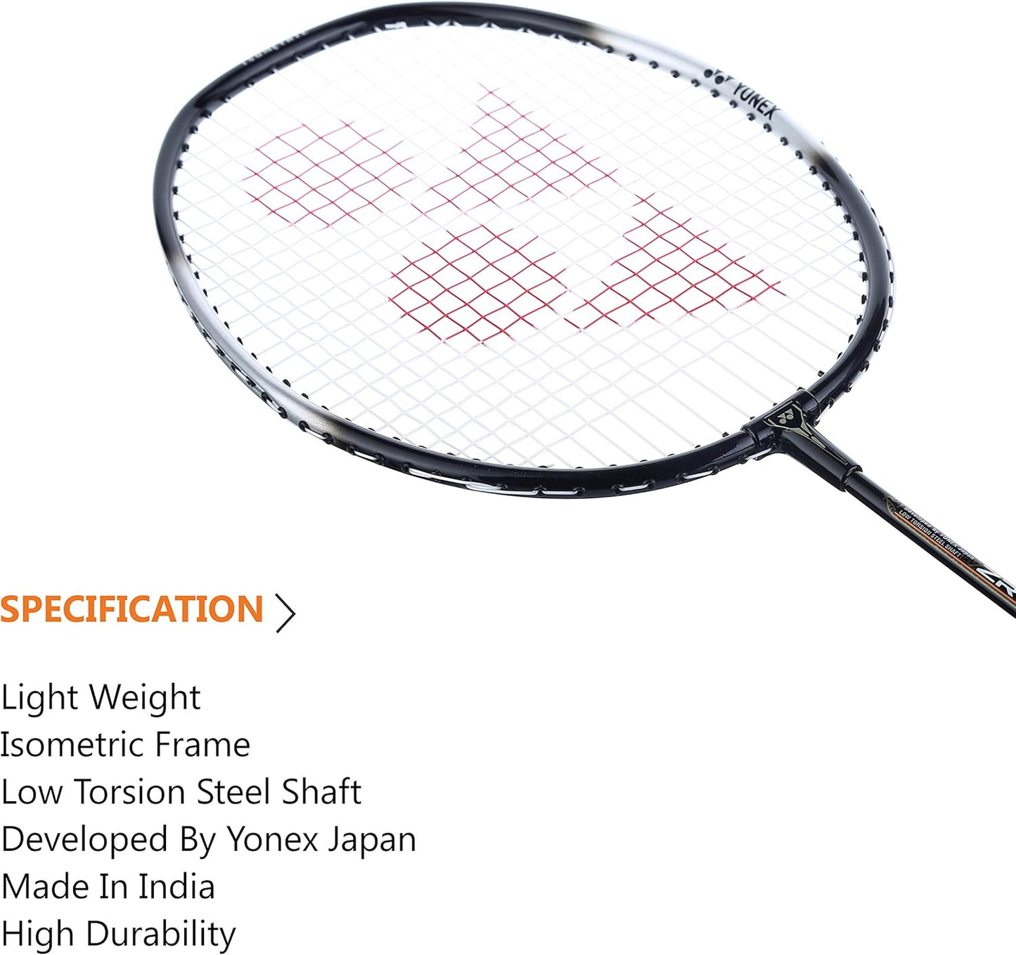 YONEX Lightweight Aluminum Blend Badminton Rackets Set of 2 Multicoloured NEW