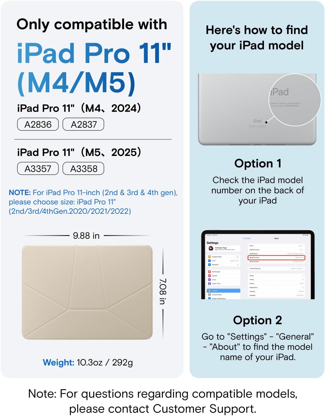 MOFT Slim Cases Magnetic Folio Case for iPad Pro 11-inch Beach White x DEMO
