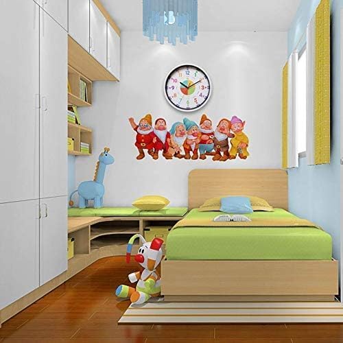 Small White Wall Clock for Learning to Tell Time - Decorative Analog Kids DEMO