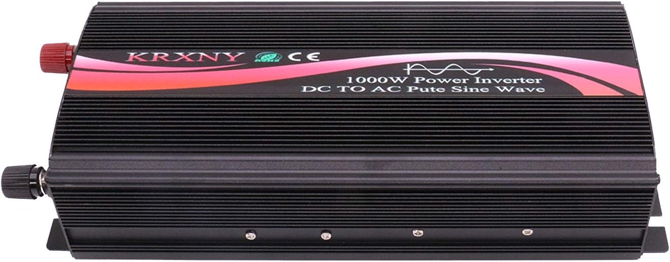 KRXNY 1000W Peak 2000W Power Inverter 24V DC to 240V 50HZ Pure Sine Wave DEMO
