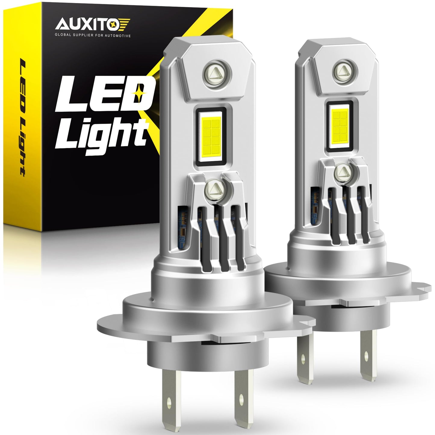 AUXITO H7 LED Headlight Bulbs 350% Brighter 6500K White Exterior Light NEW