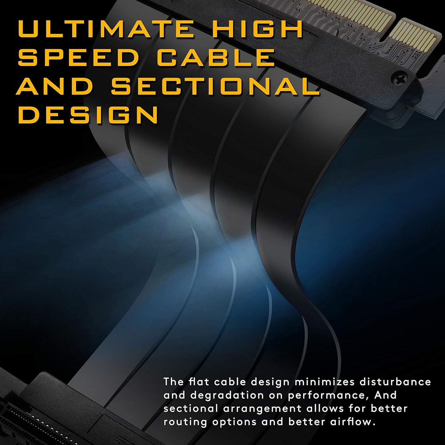 EZDIY-FAB PCIE Internal Components 3.0 16x Extreme High Speed Riser Cable DEMO