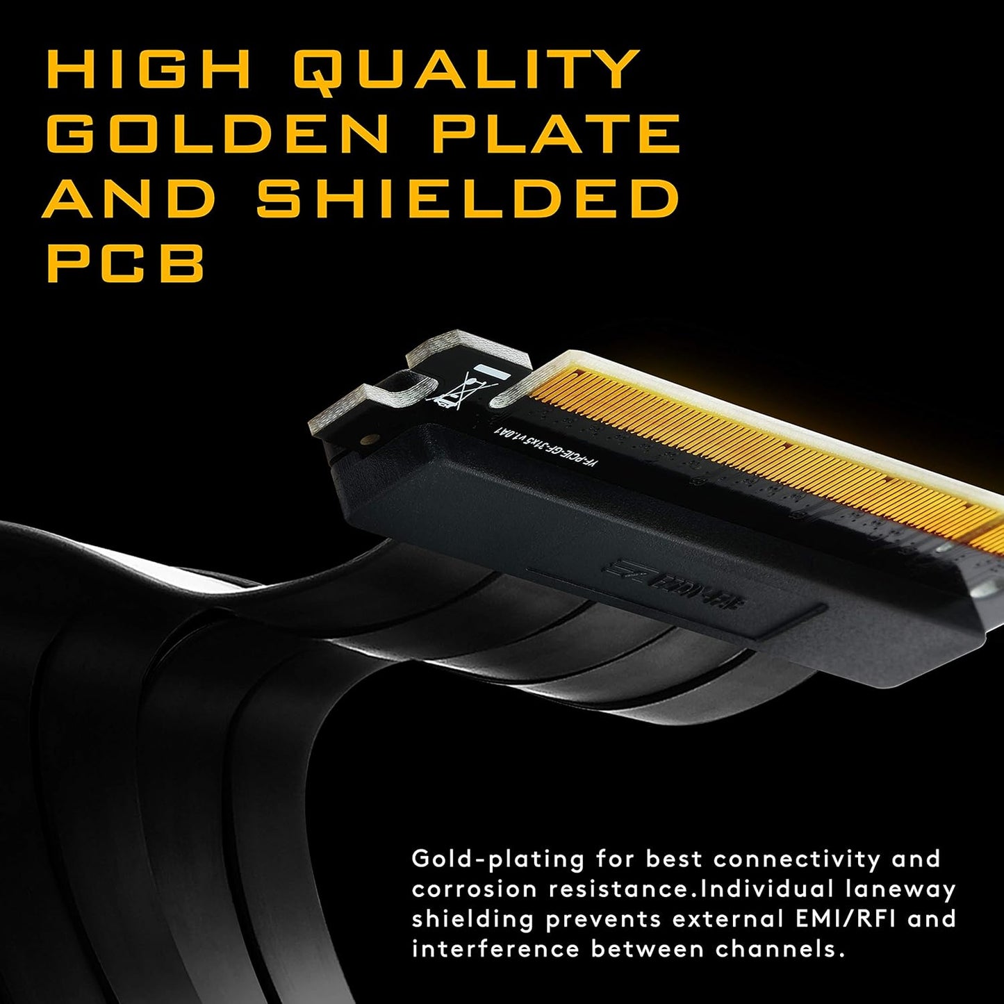 EZDIY-FAB PCIE Internal Components 3.0 16x Extreme High Speed Riser Cable DEMO