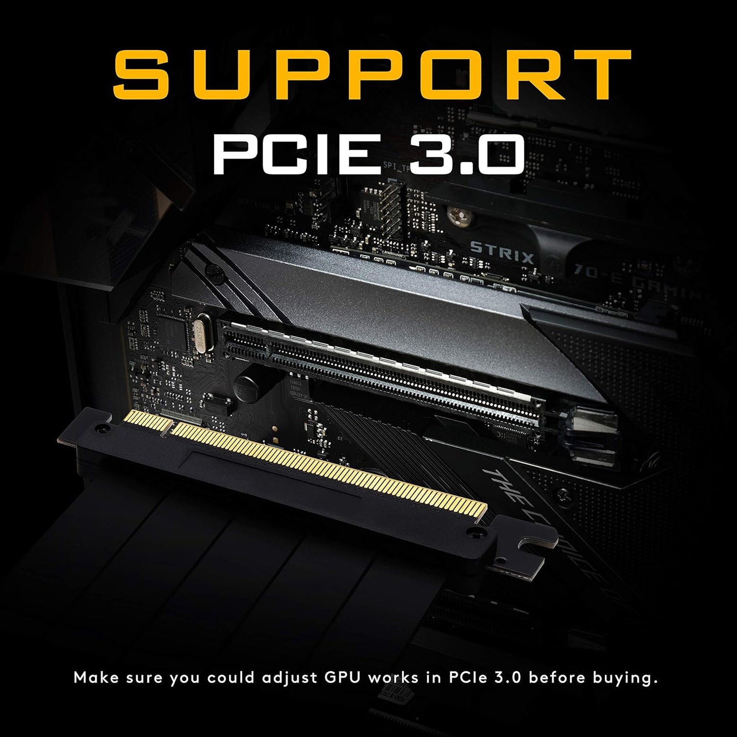 EZDIY-FAB PCIE Internal Components 3.0 16x Extreme High Speed Riser Cable DEMO