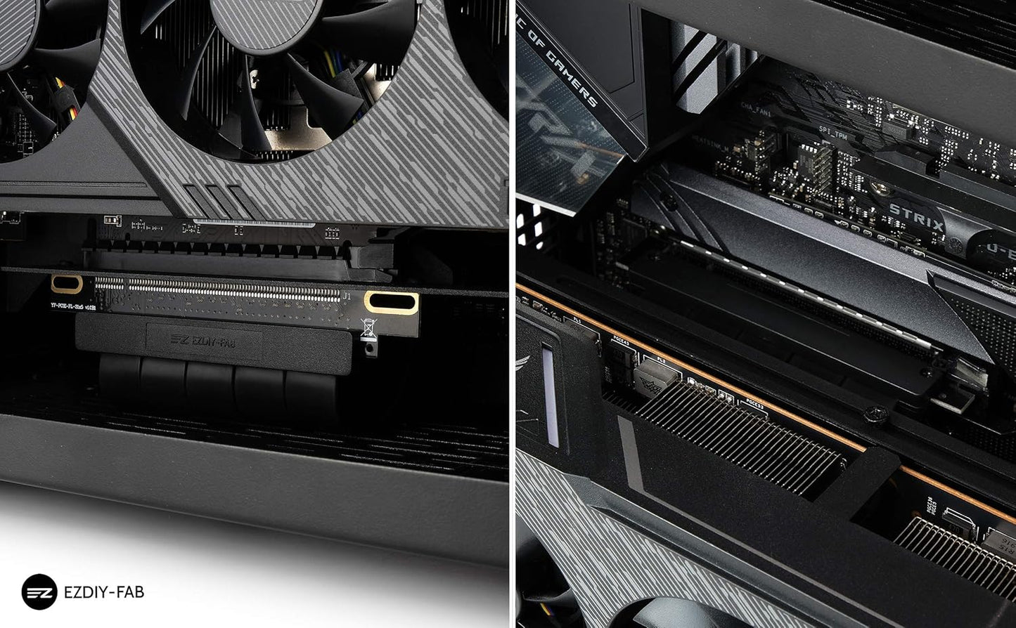EZDIY-FAB PCIE Internal Components 3.0 16x Extreme High Speed Riser Cable DEMO