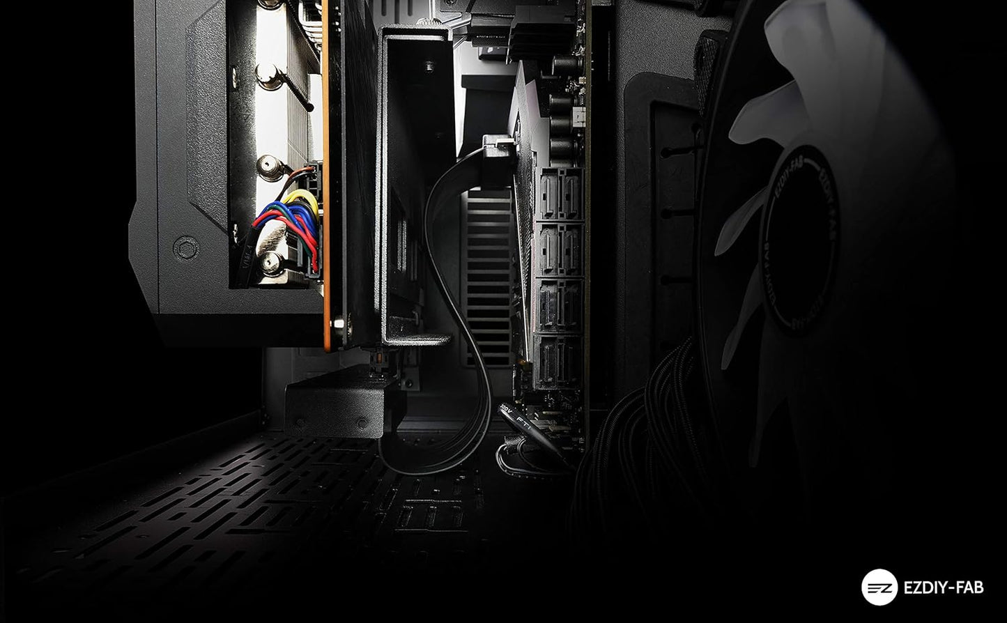 EZDIY-FAB PCIE Internal Components 3.0 16x Extreme High Speed Riser Cable DEMO