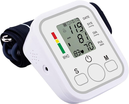 Portable Digital Blood Pressure Monitor for Irregular Heartbeat, White DEMO