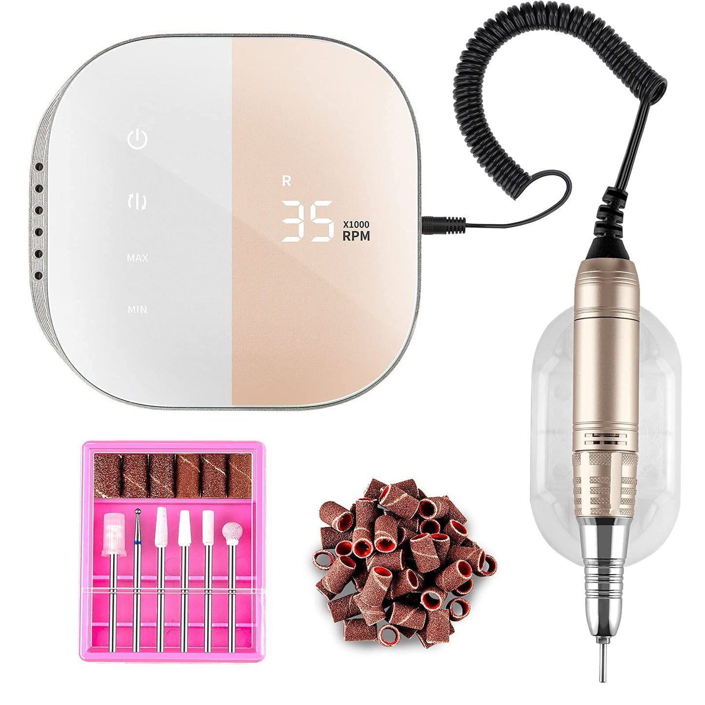 Madenia Professional Electric Nail File Drill Machine for Acrylic Gel Nails NEW